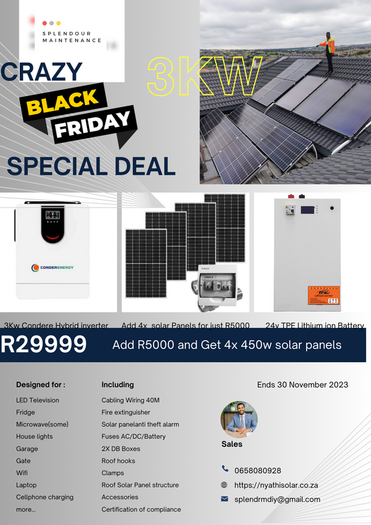 3kw Solar off grid starter kit